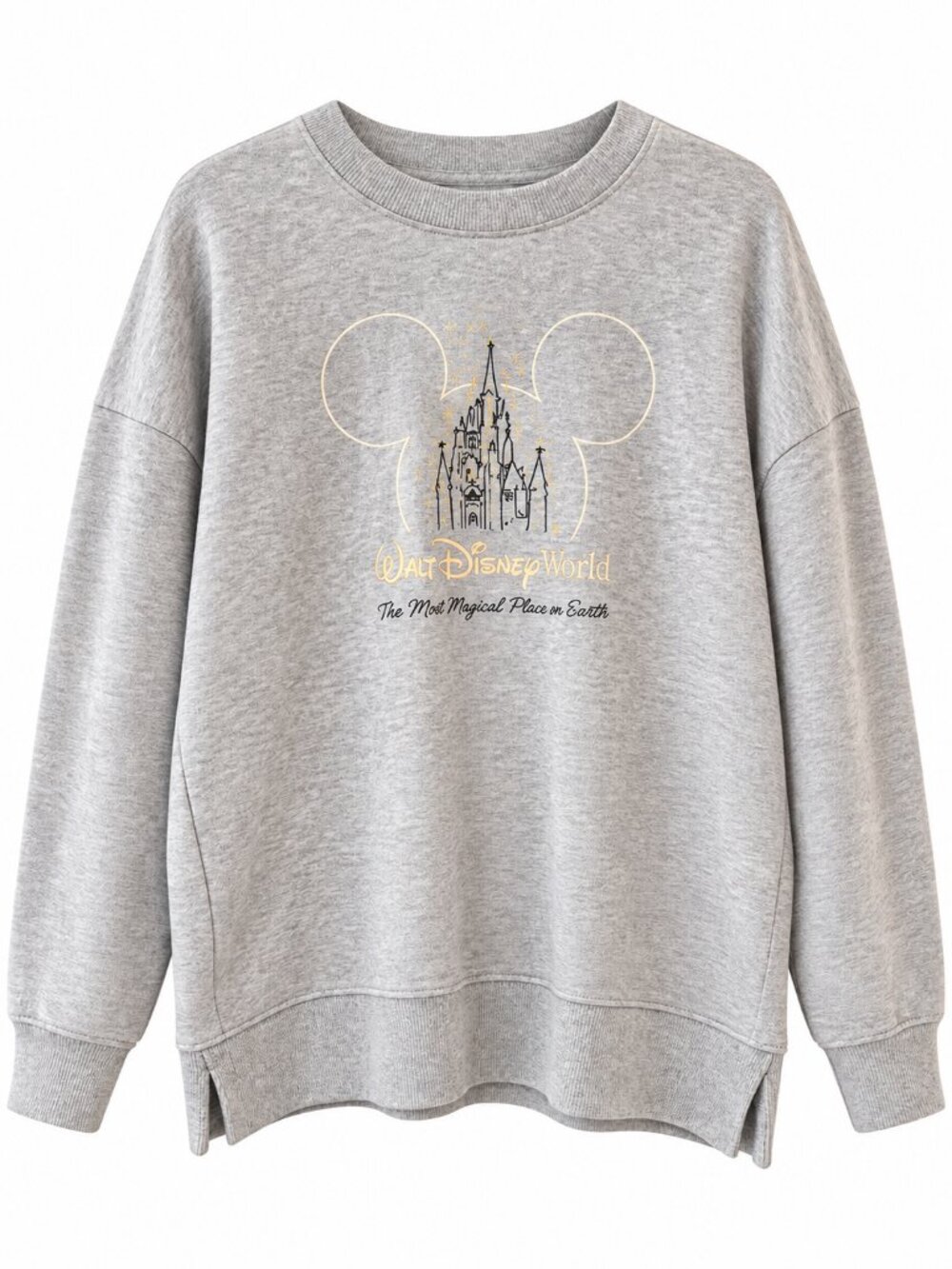 Walt Disney World Mickey Castle Gray Sweatshirt Women’s Large